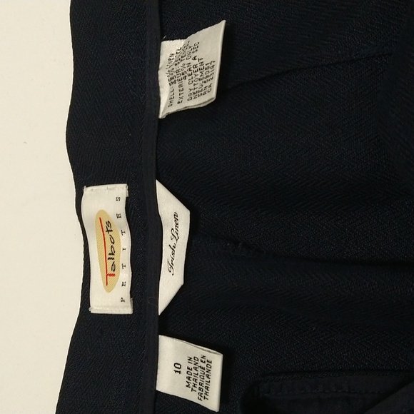Talbot's Women's 2pc Navy Blue Pant Suit Matching Set Size 6/10 #W-739 - Picture 13 of 16